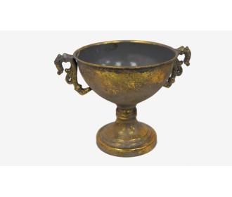 ΜΕΤΑΛΛΙΚΗ ΦΟΝΤΑΝΙΕΡΑ ΜΕ ΠΟΔΙ 18cm x 18cm 6J7106 0619064 ΜΕΤΑΛΛΙΚΗ ΦΟΝΤΑΝΙΕΡΑ ΜΕ ΠΟΔΙ 18cm x 18cm 6J7106 0619064