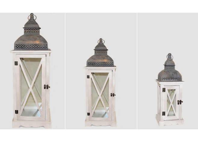 ΦΑΝΑΡΙ ΞΥΛΟ ΜΕ ΜΕΤΑΛΛΟ ΚΑΙ ΓΥΑΛΙ 101cm ΣΕΤ/3 0621044 ΦΑΝΑΡΙ ΞΥΛΟ ΜΕ ΜΕΤΑΛΛΟ ΚΑΙ ΓΥΑΛΙ 101cm ΣΕΤ/3 0621044