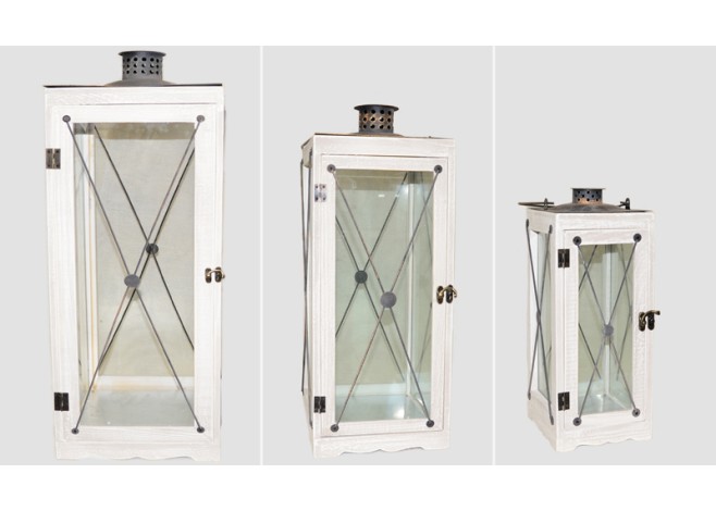 ΦΑΝΑΡΙ ΞΥΛΟ ΜΕ ΜΕΤΑΛΛΟ ΚΑΙ ΓΥΑΛΙ 71cm ΣΕΤ/3 0621046 ΦΑΝΑΡΙ ΞΥΛΟ ΜΕ ΜΕΤΑΛΛΟ ΚΑΙ ΓΥΑΛΙ 71cm ΣΕΤ/3 0621046