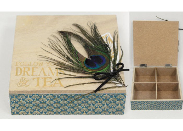 ΞΥΛΙΝΟ ΚΟΥΤΙ ΠΑΓΩΝΙ 16cm x 16cm x 6cm WH17-677 0621090