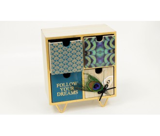 ΞΥΛΙΝΗ ΣΥΡΤΑΡΙΕΡΑ ΠΑΓΩΝΙ 21cm x 18cm x 7cm WH17-676 0621095