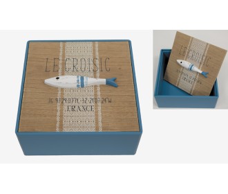 ΞΥΛΙΝΟ ΚΟΥΤΙ ΜΕ ΚΑΠΑΚΙ ΨΑΡΑΚΙ 20cm WH18-171 0621114