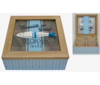 ΞΥΛΙΝΟ ΚΟΥΤΙ ΜΕ ΘΗΚΕΣ ΨΑΡΑΚΙ 16cm WH18-220 0621115