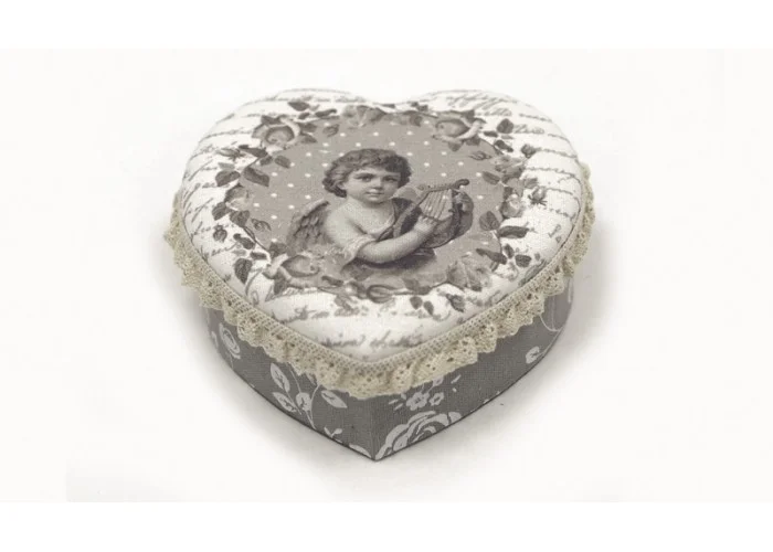 ΚΟΥΤΙ ΚΑΡΔΙΑ ΒΑΜΒΑΚΕΡΟ ΑΓΓΕΛΟΣ 14cm x 6cm 17-2035 0621137