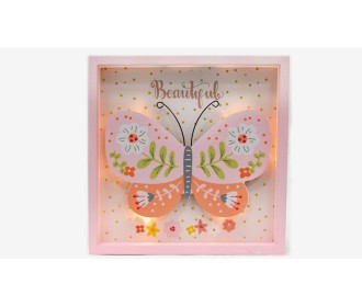 ΚΑΔΡΑΚΙ ΠΕΤΑΛΟΥΔΑ ΜΕ LED 18cm x 18cm x 4cm BS18-719 0621211 ΚΑΔΡΑΚΙ ΠΕΤΑΛΟΥΔΑ ΜΕ LED 18cm x 18cm x 4cm BS18-719 0621211