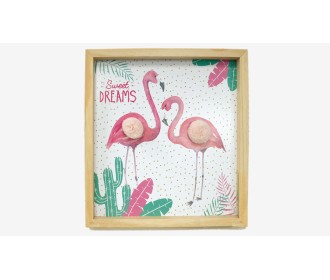 ΠΙΝΑΚΑΣ ΜΕ ΦΛΑΜΙΝΓΚΟ 30cm x 32cm BS18-818 0621219 ΠΙΝΑΚΑΣ ΜΕ ΦΛΑΜΙΝΓΚΟ 30cm x 32cm BS18-818 0621219