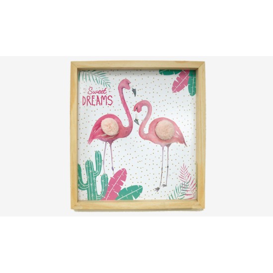 ΠΙΝΑΚΑΣ ΜΕ ΦΛΑΜΙΝΓΚΟ 30cm x 32cm BS18-818 0621219 ΠΙΝΑΚΑΣ ΜΕ ΦΛΑΜΙΝΓΚΟ 30cm x 32cm BS18-818 0621219