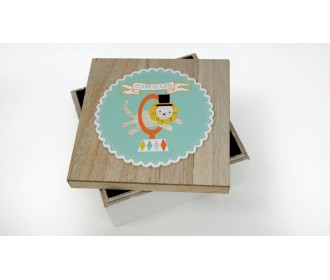 ΞΥΛΙΝΟ ΚΟΥΤΙ ΜΕ ΚΑΠΑΚΙ ΤΣΙΡΚΟ 15cm RS-190047A 0621267