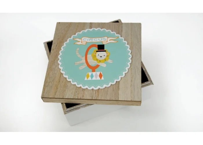 ΞΥΛΙΝΟ ΚΟΥΤΙ ΜΕ ΚΑΠΑΚΙ ΤΣΙΡΚΟ 15cm RS-190047A 0621267