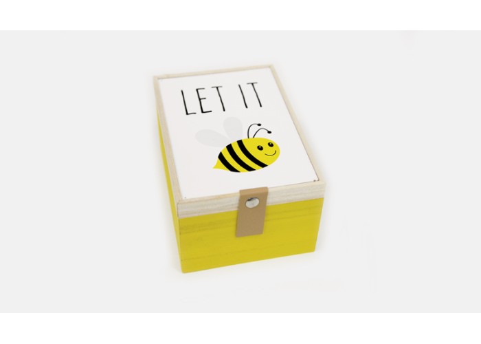 ΞΥΛΙΝΟ ΚΟΥΤΙ LET IT BEE 10.5cm x 15cm BR-F87605-1 0621276