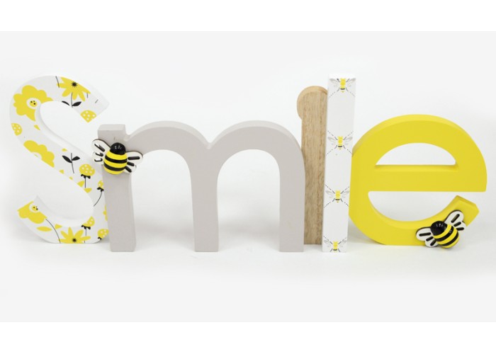ΞΥΛΙΝΟ SMILE 36cm x 14cm BR-F87628-1 0621279