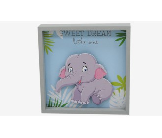 ΚΑΔΡΑΚΙ ΕΛΕΦΑΝΤΑΚΙ ΜΕ LED 18CM BS19-250B 0621292 ΚΑΔΡΑΚΙ ΕΛΕΦΑΝΤΑΚΙ ΜΕ LED 18CM BS19-250B 0621292