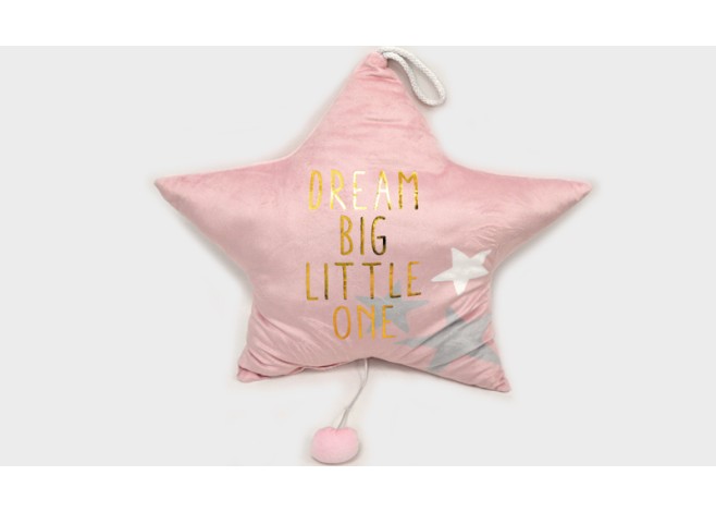 ΜΑΞΙΛΑΡΙ ΑΣΤΕΡΙ ΡΟΖ ΜΕ ΜΟΥΣΙΚΗ 42cm XYX19-489E 0621333 ΜΑΞΙΛΑΡΙ ΑΣΤΕΡΙ ΡΟΖ ΜΕ ΜΟΥΣΙΚΗ 42cm XYX19-489E 0621333