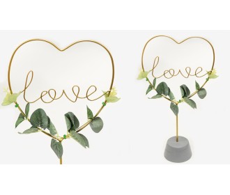 ΜΕΤΑΛΛΙΚΟ ΣΤΑΝΤ ΚΑΡΔΙΑ LOVE 39.5cm BS19-127A 0621351 ΜΕΤΑΛΛΙΚΟ ΣΤΑΝΤ ΚΑΡΔΙΑ LOVE 39.5cm BS19-127A 0621351