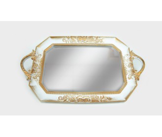 ΔΙΣΚΟΣ ΚΑΘΡΕΠΤΗΣ ΛΕΥΚΟ ΒΙΝΤΑΖ 39cm x 24cm Q1801 0621370 ΔΙΣΚΟΣ ΚΑΘΡΕΠΤΗΣ ΛΕΥΚΟ ΒΙΝΤΑΖ 39cm x 24cm Q1801 0621370