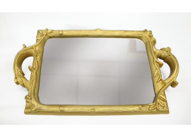 ΔΙΣΚΟΣ ΚΑΘΡΕΠΤΗΣ ΧΡΥΣΟ ΒΙΝΤΑΖ 39cm x 24cm Q1809 0621372 ΔΙΣΚΟΣ ΚΑΘΡΕΠΤΗΣ ΧΡΥΣΟ ΒΙΝΤΑΖ 39cm x 24cm Q1809 0621372