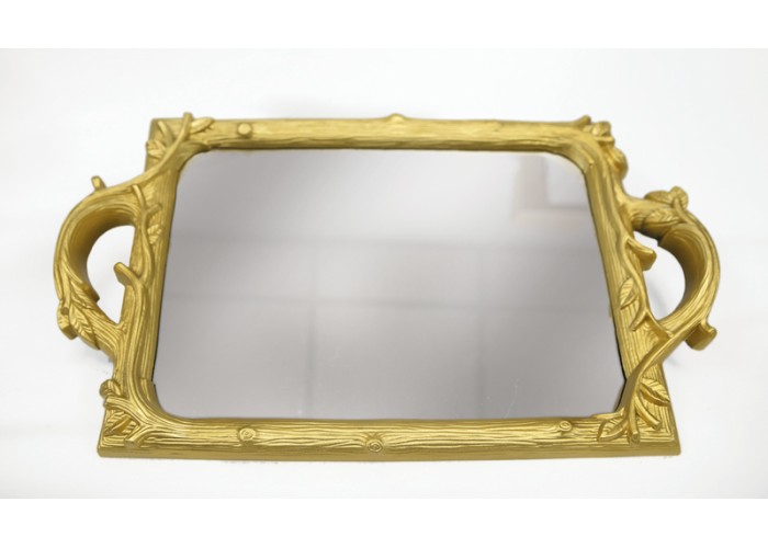 ΔΙΣΚΟΣ ΚΑΘΡΕΠΤΗΣ ΧΡΥΣΟ ΒΙΝΤΑΖ 39cm x 24cm Q1809 0621372 ΔΙΣΚΟΣ ΚΑΘΡΕΠΤΗΣ ΧΡΥΣΟ ΒΙΝΤΑΖ 39cm x 24cm Q1809 0621372