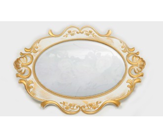 ΔΙΣΚΟΣ ΚΑΘΡΕΠΤΗΣ ΛΕΥΚΟ-ΧΡΥΣΟ 38cm x 30cm YW014M 0621401 ΔΙΣΚΟΣ ΚΑΘΡΕΠΤΗΣ ΛΕΥΚΟ-ΧΡΥΣΟ 38cm x 30cm YW014M 0621401