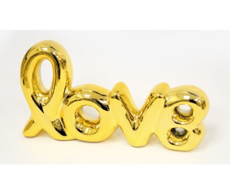 ΚΕΡΑΜΙΚΟ ΧΡΥΣΟ LOVE 24cm x 13.5cm FH-220511 0621410 ΚΕΡΑΜΙΚΟ ΧΡΥΣΟ LOVE 24cm x 13.5cm FH-220511 0621410
