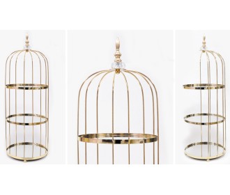 ΜΕΤΑΛΛΙΚΟ ΣΤΑΝΤ ΜΕ 3 ΡΑΦΙΑ ΚΑΘΡΕΠΤΕΣ 23cm x 70cm 0621481