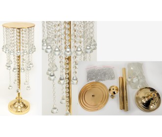 ΜΕΤΑΛΛΙΚΟ ΣΤΑΝΤ ΓΙΑ ΛΟΥΛΟΥΔΙΑ ΜΕ ΚΡΥΣΤΑΛΛΑ 63cm 0621493 ΜΕΤΑΛΛΙΚΟ ΣΤΑΝΤ ΓΙΑ ΛΟΥΛΟΥΔΙΑ ΜΕ ΚΡΥΣΤΑΛΛΑ 63cm 0621493