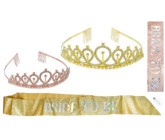 ΣΕΤ ΚΟΡΔΕΛΑ & ΣΤΕΜΜΑ BRIDE TO BE 0621588 ΣΕΤ ΚΟΡΔΕΛΑ & ΣΤΕΜΜΑ BRIDE TO BE 0621588