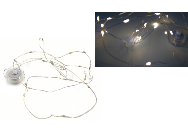 ΓΙΡΛΑΝΤΑ ΣΥΡΜΑΤΑΚΙ ΜΠΑΤΑΡΙΑΣ 20LED ΘΕΡΜΟ ΦΩΣ 2M 0621618