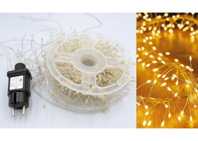 ΓΙΡΛΑΝΤΑ ΡΕΥΜΑΤΟΣ 1000LED ΘΕΡΜΟ ΦΩΣ 15M 0621619