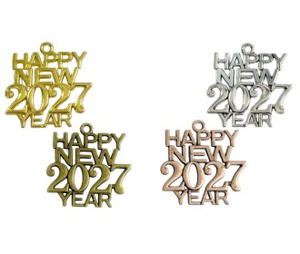 ΜΕΤΑΛΛΙΚΟ 3cm Happy new year 0621625