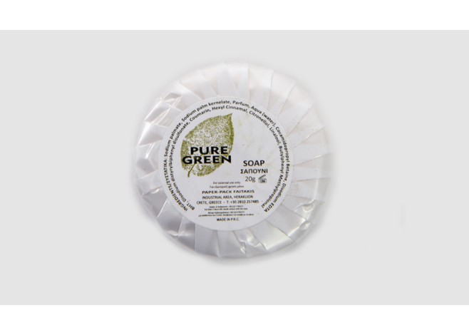 ΣΑΠΟΥΝΙ ΣΤΡΟΓΓΥΛΟ 20gr PURE GREEN 0802114 ΣΑΠΟΥΝΙ ΣΤΡΟΓΓΥΛΟ 20gr PURE GREEN 0802114