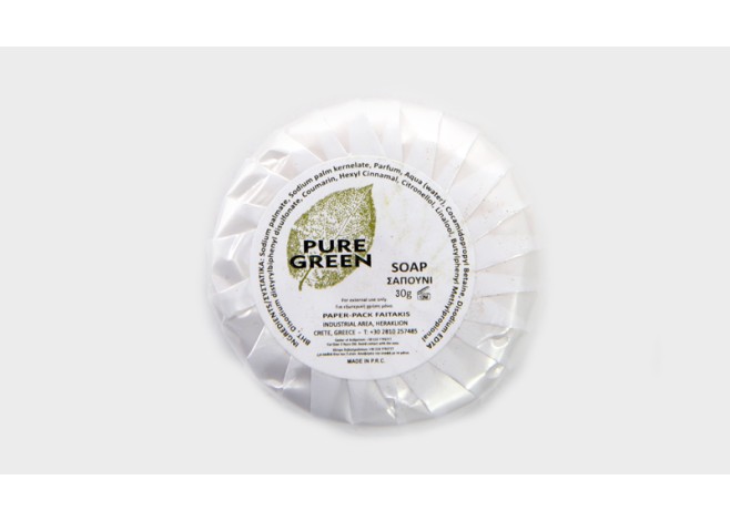 ΣΑΠΟΥΝΙ ΣΤΡΟΓΓΥΛΟ 30gr PURE GREEN 0802123 ΣΑΠΟΥΝΙ ΣΤΡΟΓΓΥΛΟ 30gr PURE GREEN 0802123