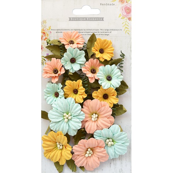 Χειροποίητα Λουλούδια Fiorella Pastel Palette 25τεμ
