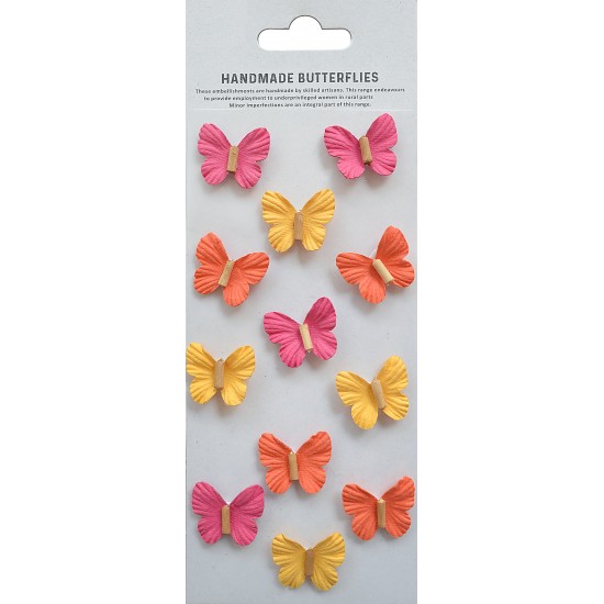 Xειροποίητες Διακοσμητικές Πεταλούδες Pretty Wings Boho Dreams 12p 2τεμ