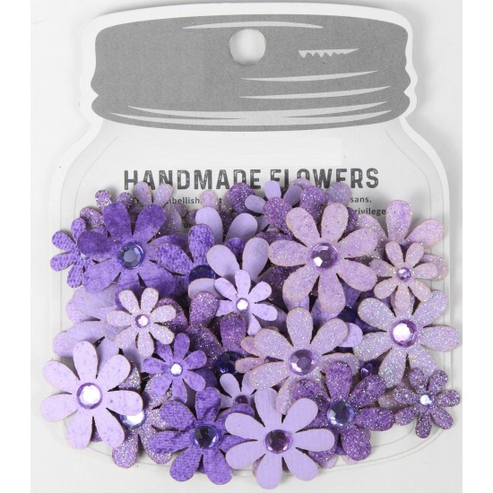 Χειροποίητα λουλούδια Sparkle Florettes Lavender Whisper 60τεμ