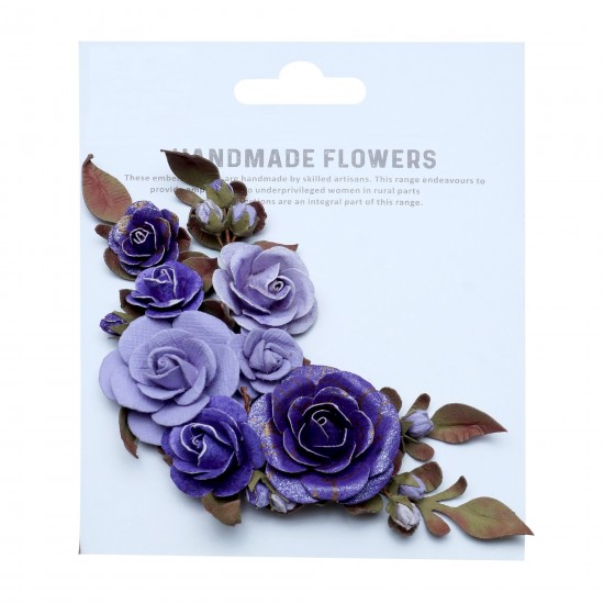 Χειροποίητη σύνθεση λουλουδιών Barbara Lavender Whisper