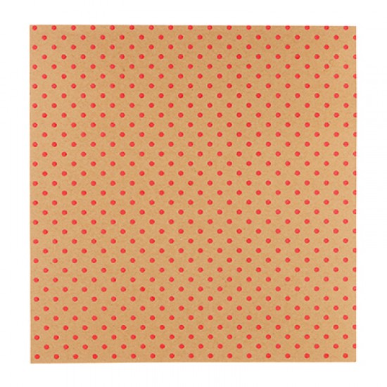 Xαρτόνι Scrapbooking 190gr 30cm x 30cm  red dot
