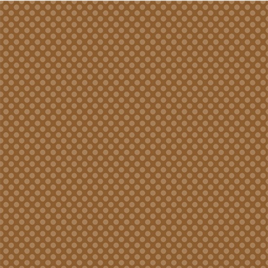 Xαρτόνι Scrapbooking 190gr 30cm x 30cm brown large dot
