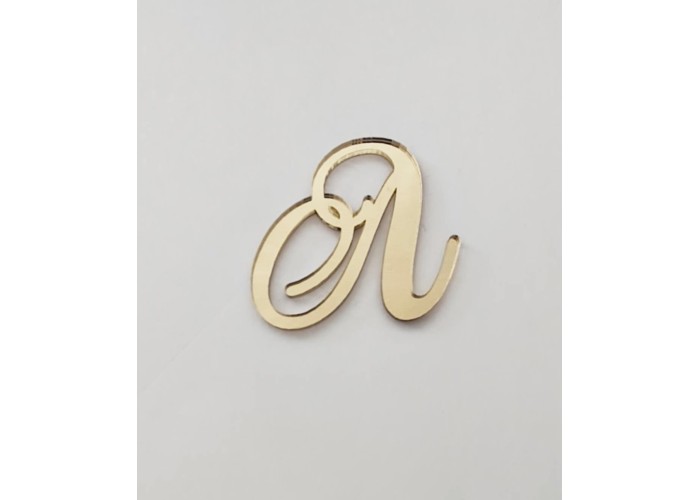 Plexiglass Gold Mirror Διακοσμητικό Μονόγραμμα Plexiglass Gold Mirror Διακοσμητικό Μονόγραμμα