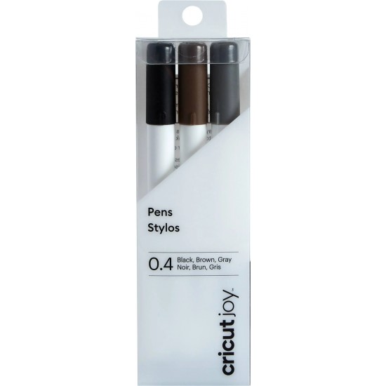 Cricut Joy Pens 0.4 Mm Black, Brown, Grey