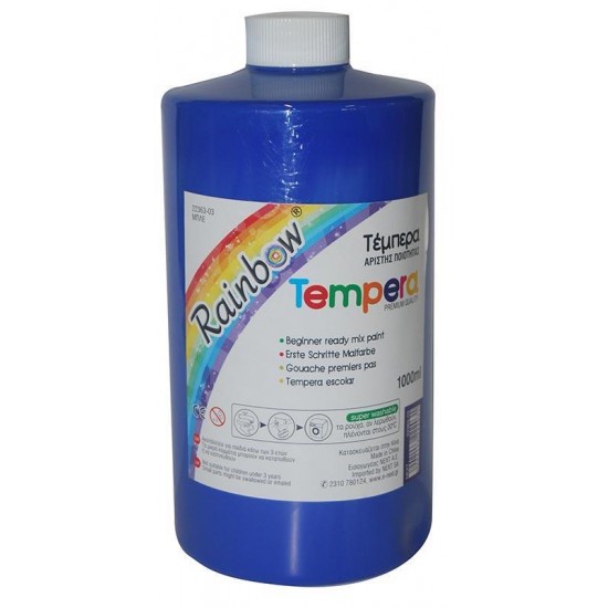 Rainbow τέμπερα ανοιχτό μπλε 1000ml