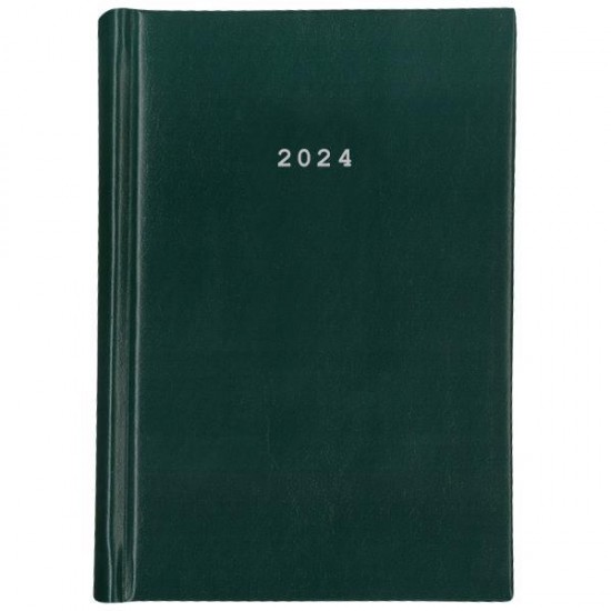 Next ημερολόγιο 2024 basic ημερήσιο δετό πράσινο 14x21εκ.