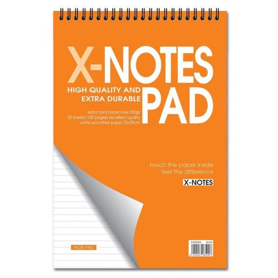 Next x-notes μπλοκ σπιράλ ριγέ 21x29εκ. 70φυλ.