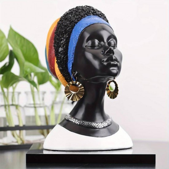 Διακοσμητικό African Lady, Υ23,5x16,5x20εκ.