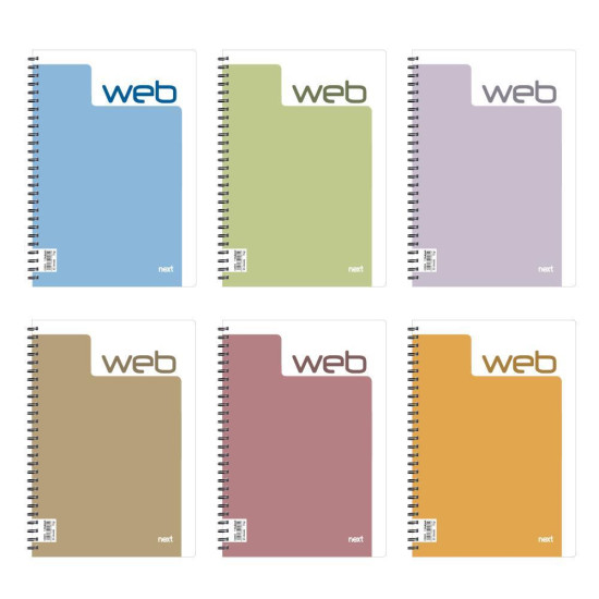 Next web τετράδιο σπιράλ 17x25εκ. 3θεμ.