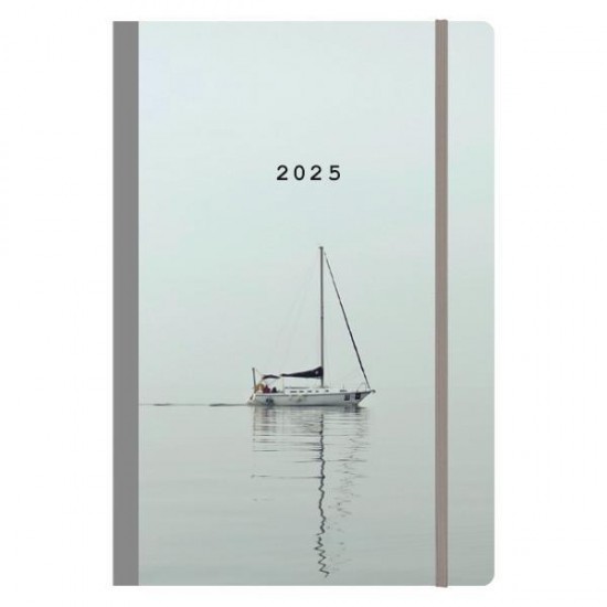 Next ημερολόγιο 2025 Trends ημερήσιο flexi με λάστιχο 12x17εκ. Sail away