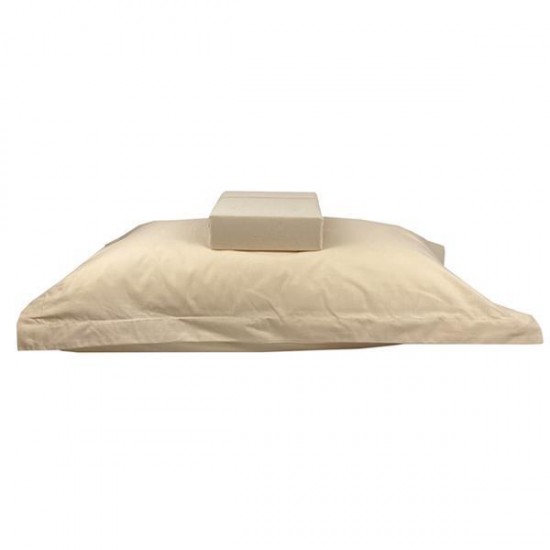 Μαξιλαροθήκες Oxford Πεννιέ Beige από 100% βαμβάκι 52x72εκ. σετ 2 τμχ.