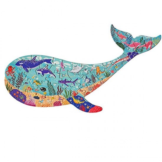 Παζλ "Φάλαινα" με κοπτικο, 49x36εκ., 50 τεμαχίων