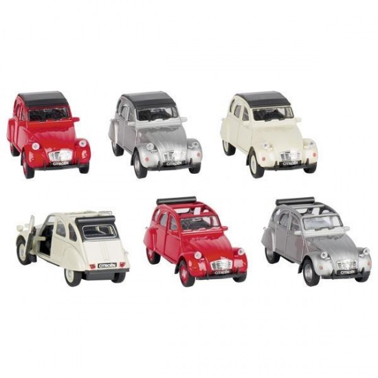 Goki αυτοκινητάκια μεταλλικά "Citroen 2CV" 1:34-39 σε 6 σχέδια