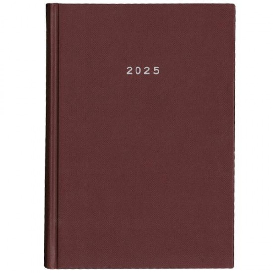 Next ημερολόγιο 2025 classic ημερήσιο δετό μπορντώ 17x25εκ.