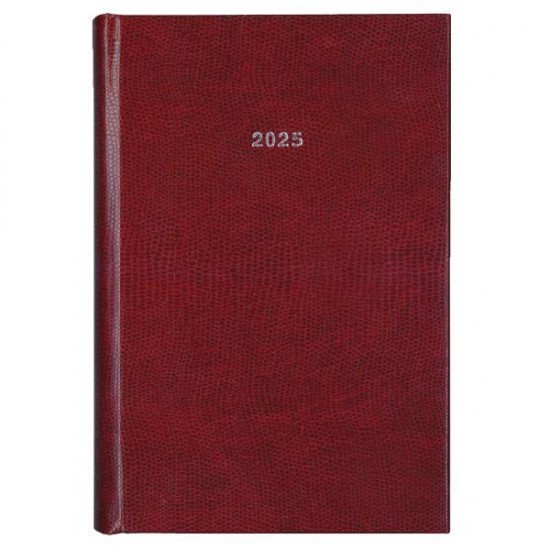 Next ημερολόγιο 2025 skin ημερήσιο δετό μπορντώ 14x21εκ.